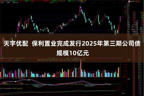 天宇优配  保利置业完成发行2025年第三期公司债 规模10亿元