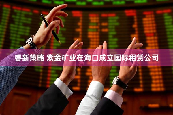 睿新策略 紫金矿业在海口成立国际租赁公司